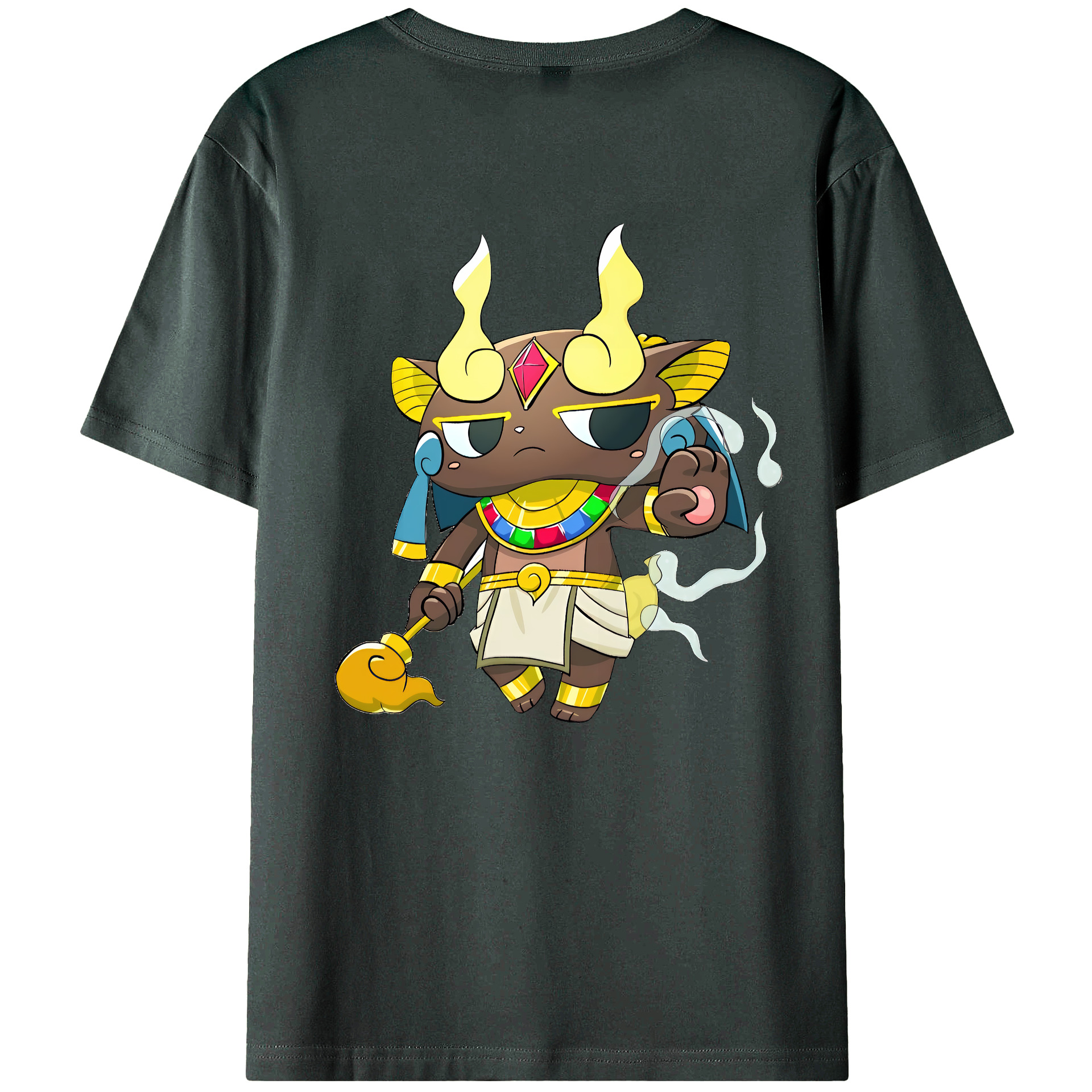 （画像用） 妖怪ウォッチ Yo-kai Watch 綿100％ メンズ半袖Tシャツ（バックプリント） 通気性